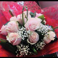 Dozen Pink Roses