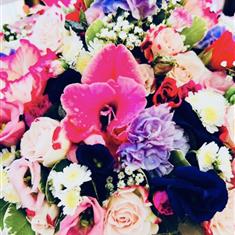 Pinks, Blues &amp; White Posy
