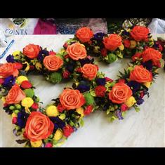 Double Heart Colourful