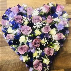 Lilac and White Heart